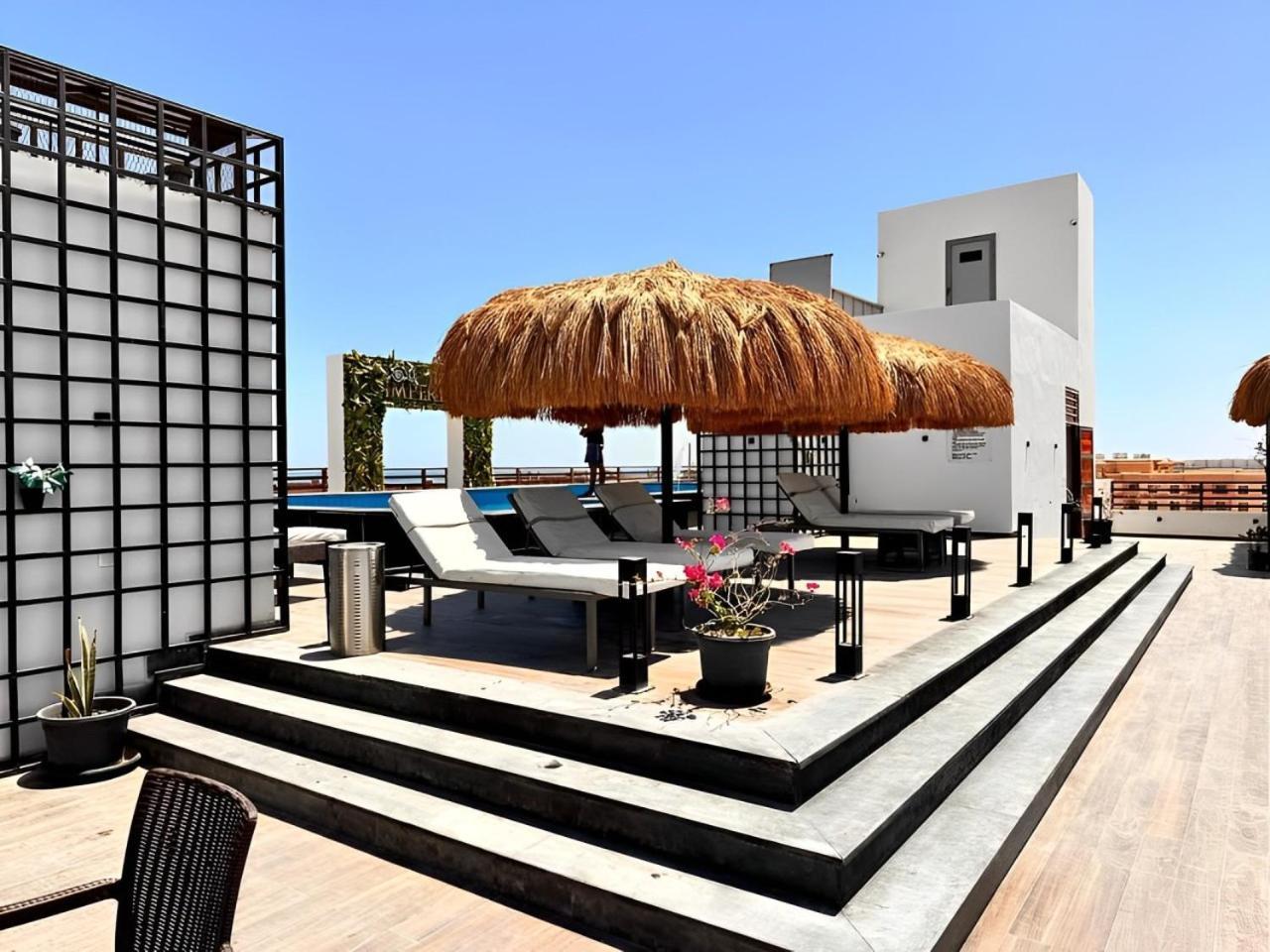 Sanctuary Sunlit Hurghada Haven With 4 Pools, Rooftop Sunsets & Gourmet Bites Steps Away Exteriör bild